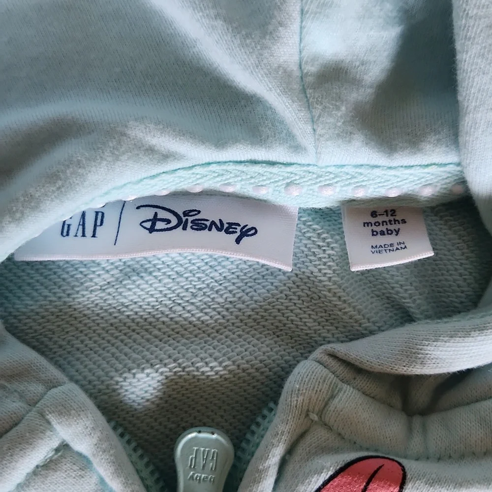 Baby Gap Disney Mickey and Minnie mouse Front zip hoodie and jogger pants Set